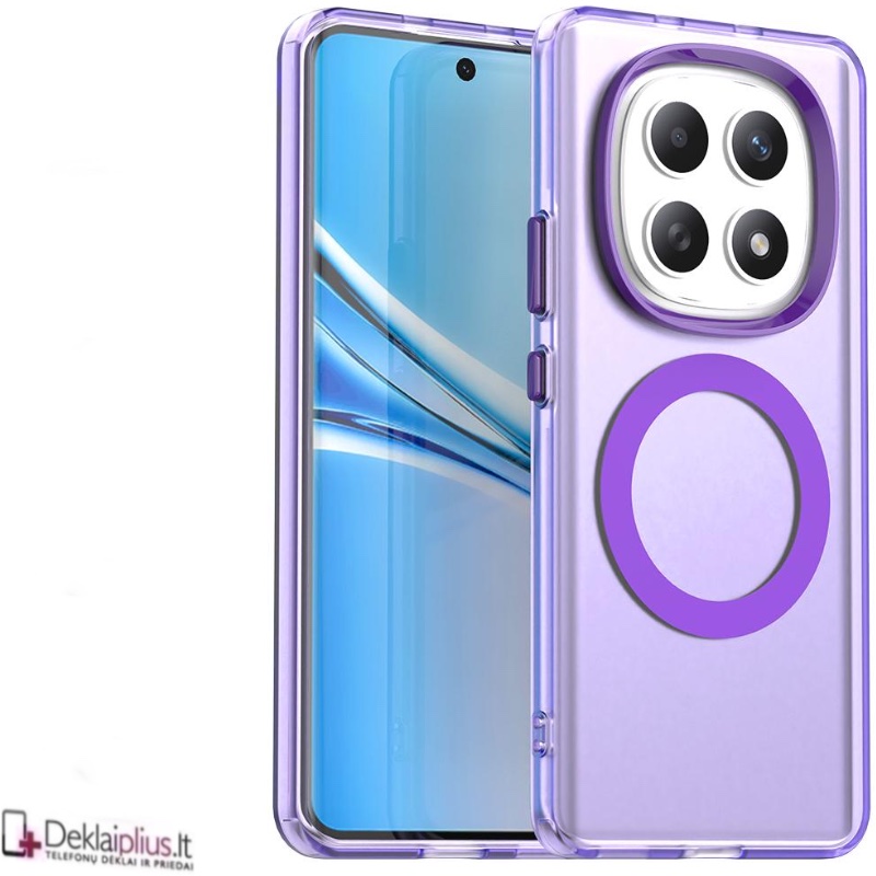 Smūgiams atsparus dėklas su magsafe - violetinis (Xiaomi Redmi Note 15 5G/4G/Poco M8 5G) Smūgiams atsparus dėklas su magsafe - violetinis (Xiaomi Redmi Note 15 5G/4G/Poco M8 5G)